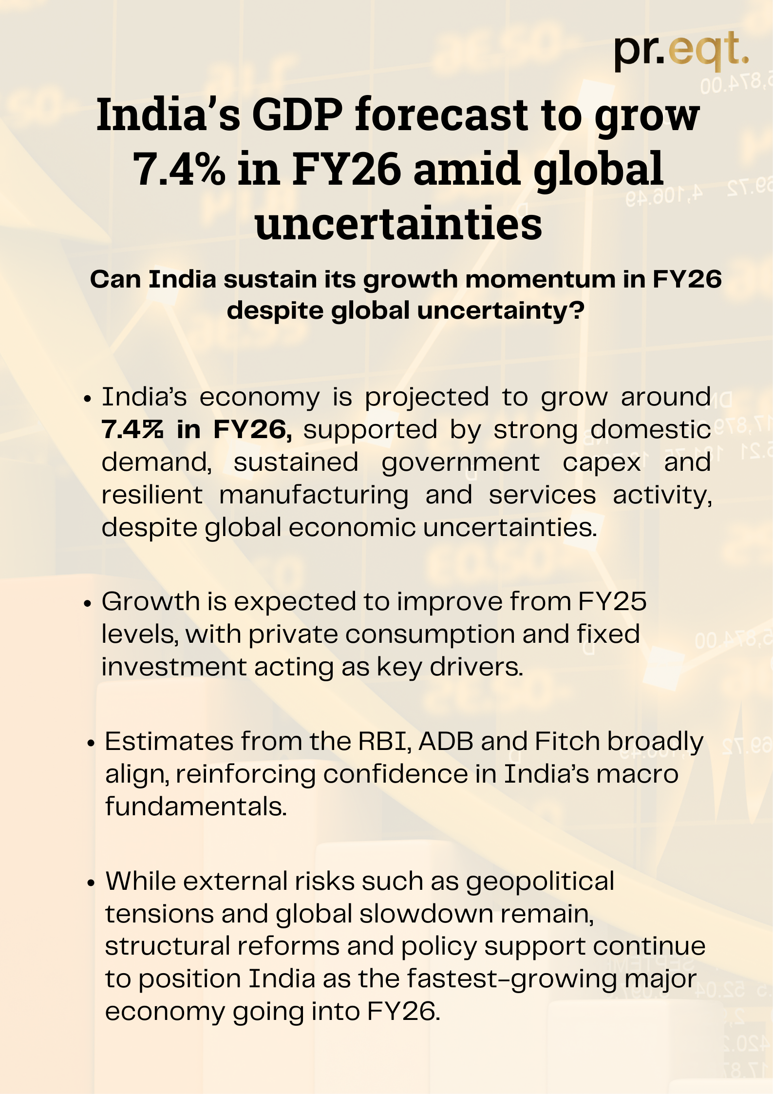 India’s GDP forecast to grow 7.4% in FY26 amid global uncertainties - media 1