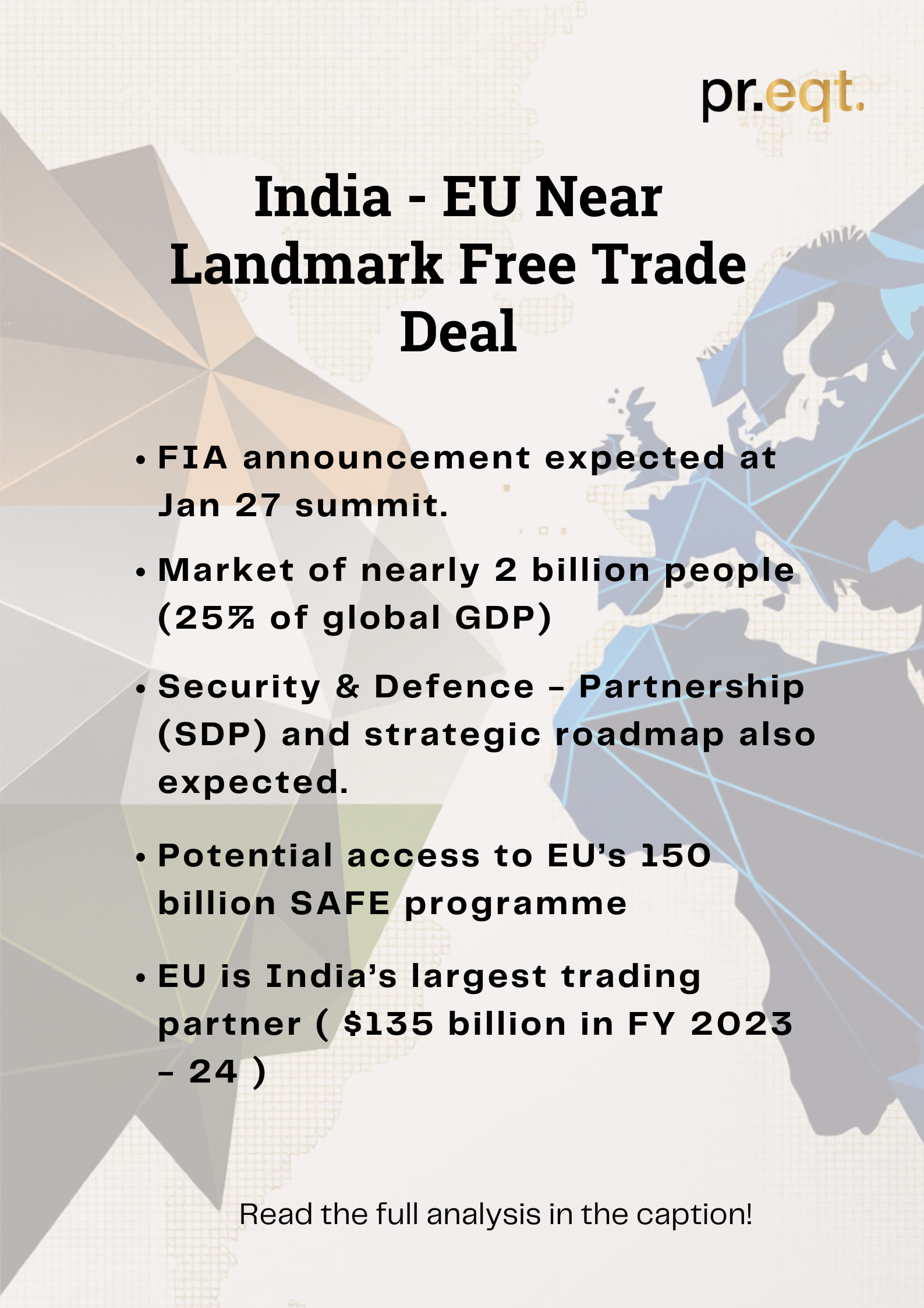 India–EU Near Landmark Free Trade Deal - media 1